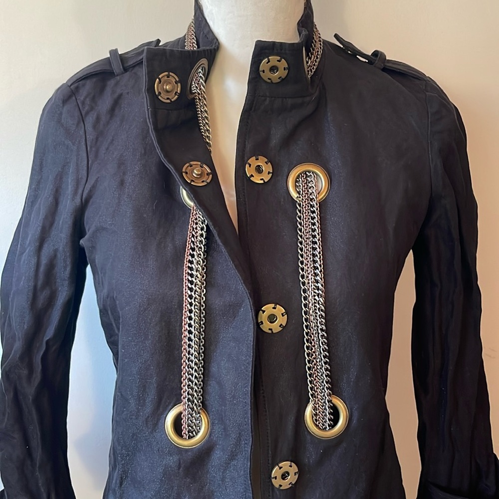 Gryphon Black Metal Chain Jacket